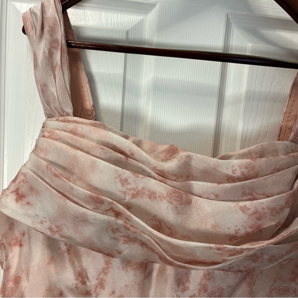 Berlinnova New Pink Floral Mini Prom Dress size 20W lined zipped babydoll - Picture 5 of 14